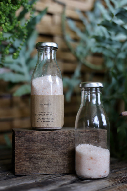 Relaxing Epsom Bath Salts - Glass Bottles image 0