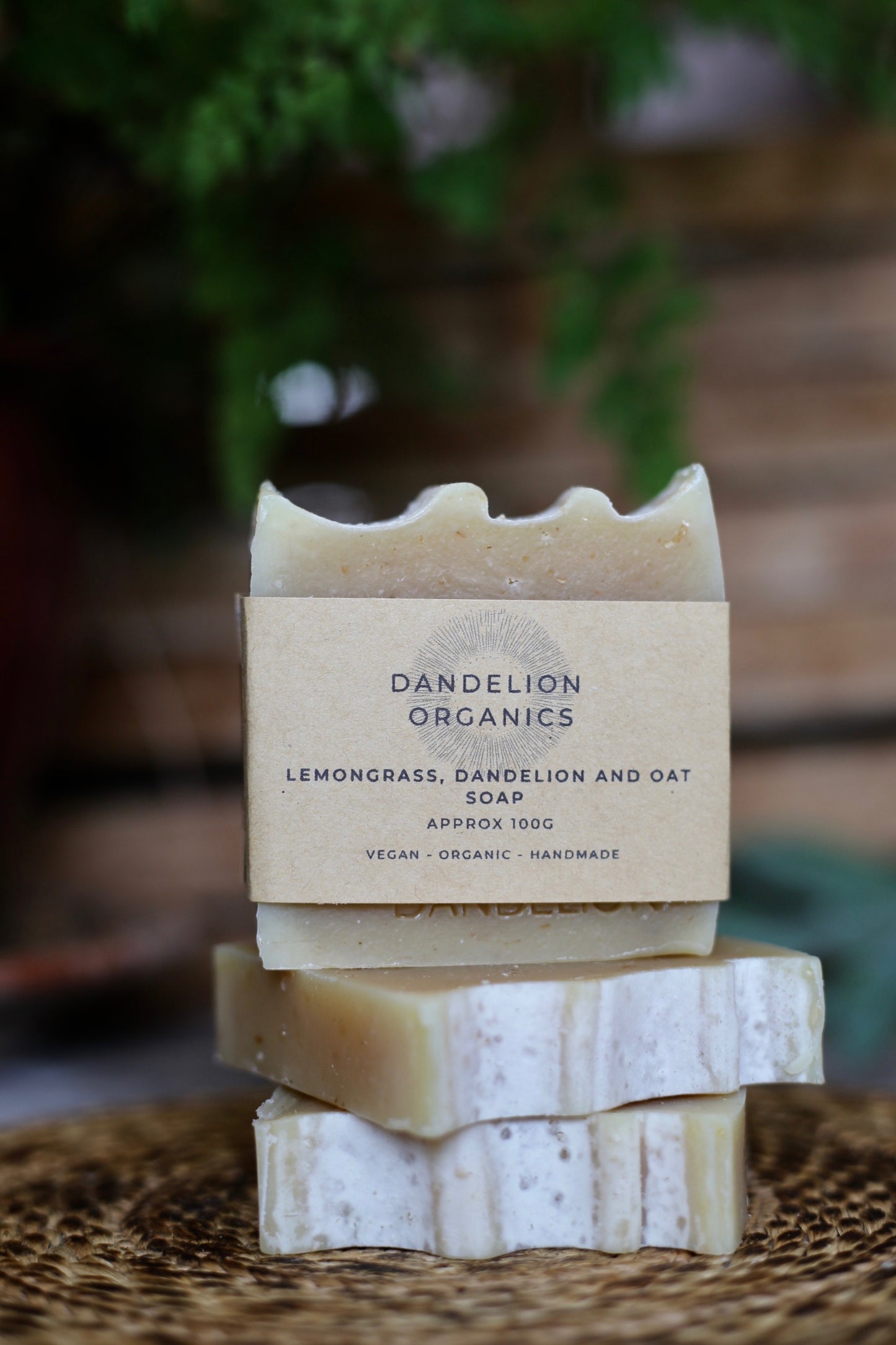 Organic Vegan Soap - Lemongrass, Dandelion and Oat Soap image 0